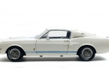 SHELBY MUSTANG GT500 - WIMBLEDON WHITE / BLUE STRIPES -1967