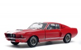 SHELBY MUSTANG GT500 - CANDY APPLE RED / WHITE STRIPES -1967