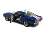 SHELBY MUSTANG GT500 - NIGHTMIST BLUE/ LIGHT GREY STRIPES -1967