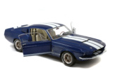 SHELBY MUSTANG GT500 - NIGHTMIST BLUE/ LIGHT GREY STRIPES -1967