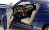 SHELBY MUSTANG GT500 - NIGHTMIST BLUE/ LIGHT GREY STRIPES -1967